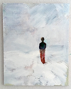 Langsamer Heimweg, 2019, Acryl auf Leinwand, 50 x 40 cm
